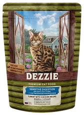Dezzie Sensitive Digestion Cat (Индейка, курица)
